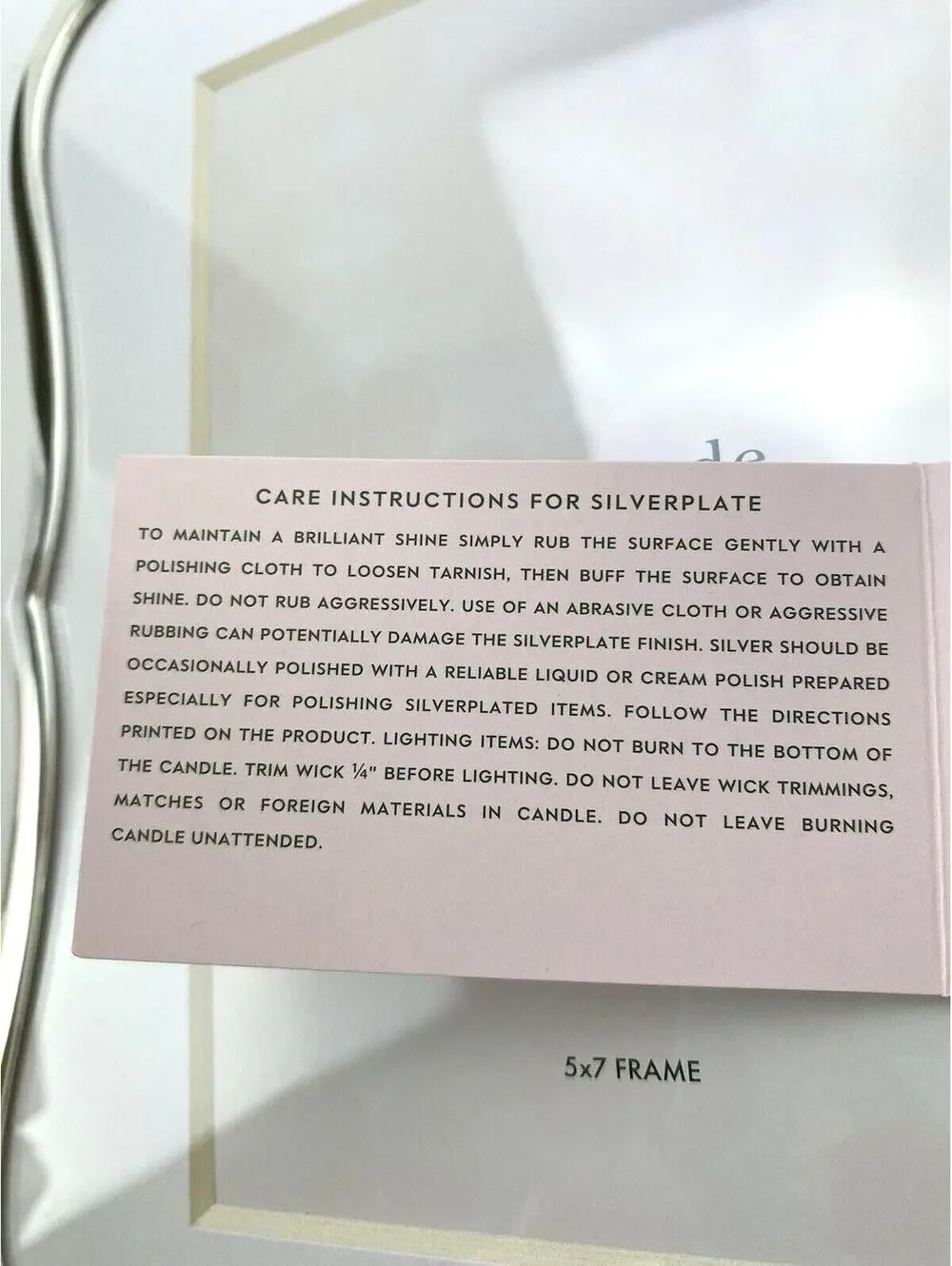 Kate Spade Silver Plated Picture Frame 5 x 7in Crown Point Brand New Collectable